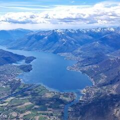 Flugwegposition um 12:28:39: Aufgenommen in der Nähe von 23020 Verceia, Sondrio, Italien in 2635 Meter